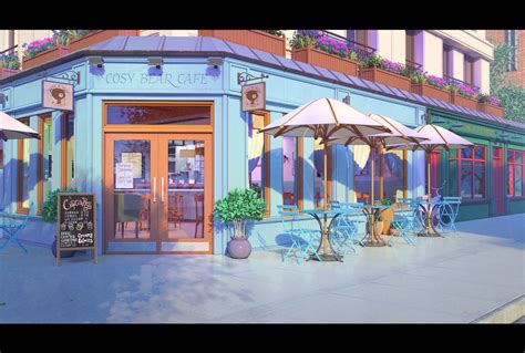 Anime Cafe Background Night The image is available for download in high ...