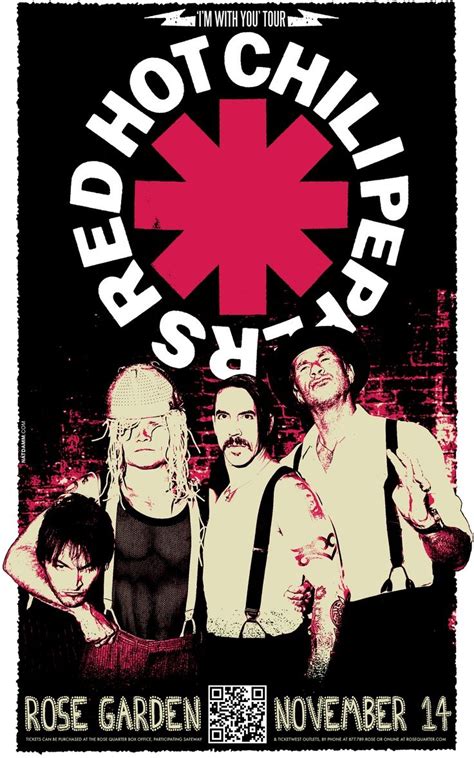 Red Hot Chili Peppers Poster Red Hot Chili Peppers Concert Posters