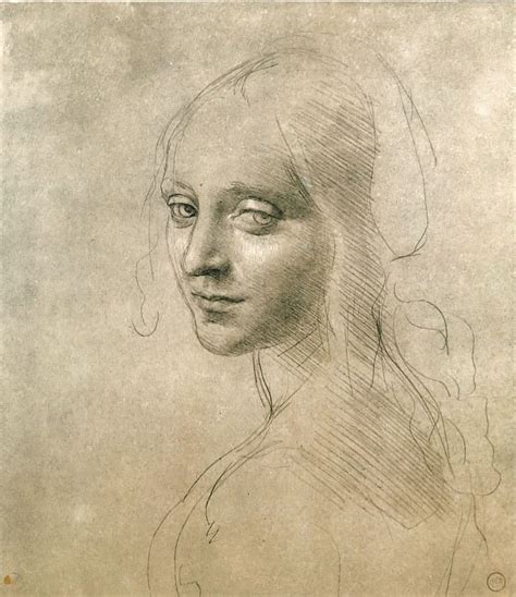 Face Of The Angel For The Virgin Of The Rocks — Leonardo Da Vinci