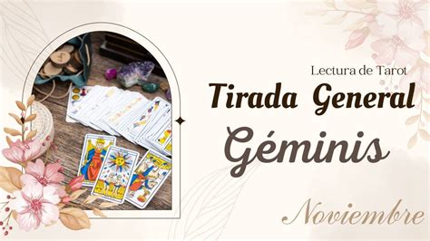 Géminis Tirada General de Tarot Noviembre 2023 Tarot Tortuga