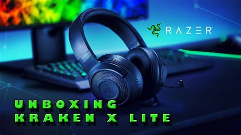 RAZER KRAKEN X LITE - UNBOXING - YouTube