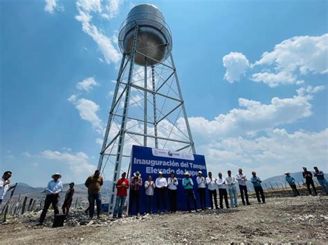 Charo Chava Cortés Y Habitantes Inauguran Tanque Elevado De Agua En