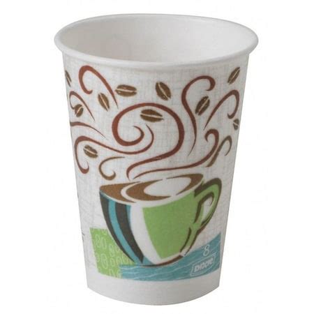Dixie Disposable Hot Cup Oz White Paper Pk CD Zoro
