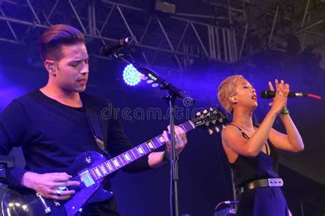 The Naked And Famous In Concert At The Bonnaroo Music And Arts Festival Editorial Stock Image