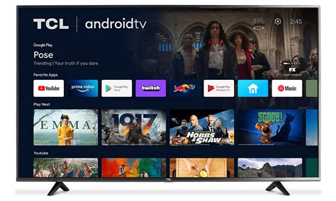 TCL 55" CLASS 4-SERIES 4K UHD HDR LED SMART ANDROID TV | 55S434 - HSDS ...