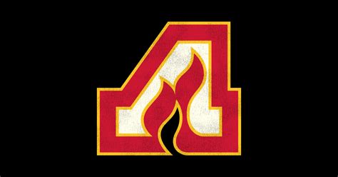 Defunct Atlanta Flames Hockey Team Hockey Sticker Teepublic