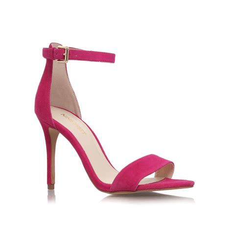 Nine west Mana High Heel Sandals in Pink | Lyst