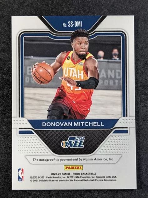 2020 21 PANINI PRIZM DONOVAN MITCHELL Auto Sensational Signatures Utah