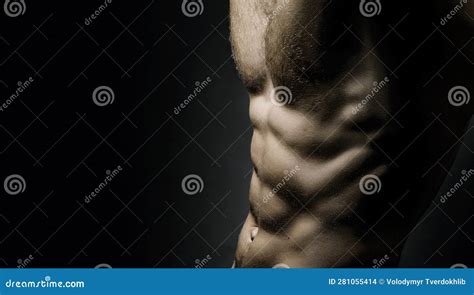 Sport Muscle Fit Guy Stripped Bare Torso Man Male Abs And Body Naked Man Nude Male Torso