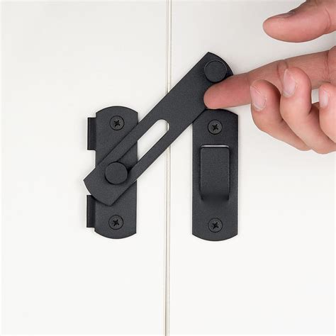 Buy 2 Packs Barn Door Latches3 93 X 2 75 Matte Black Stainless Steel