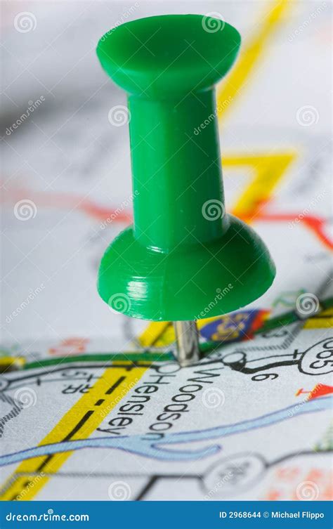 Pushpin And Toy Car On Map Royalty-Free Stock Photography ...