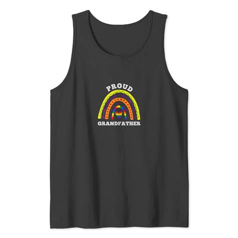 Proud Grandfather Lgbt Gay Pride Boho Rainbow Tank Top Sold By Dads Lovis Sku