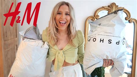 New In Handm Topshop Haul Try On Youtube
