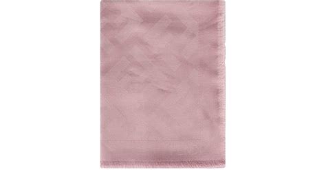 Fendi Elegant Wool And Cashmere Blend Scarf In Pink Lyst