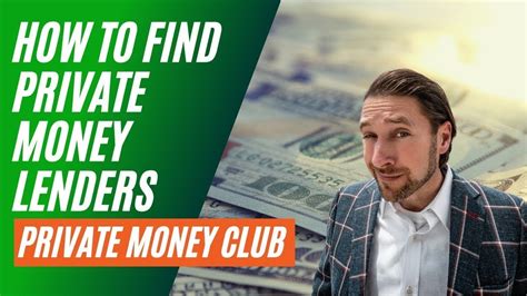 How To Find Private Money Lenders Youtube