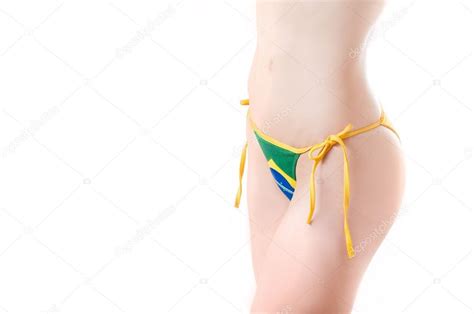 Brazil Football Bikini Stock Photo CHRTKD 18671793