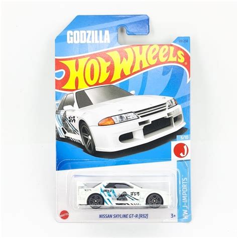 Hot Wheels Basic Car Nissan SKYLINE GT R R32 GODZILLA GOJIRA Shopee Malaysia