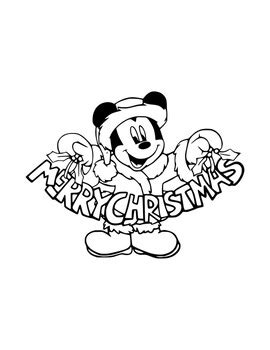 50 pages Disney christmas coloring - christmas coloring pages - Clip art