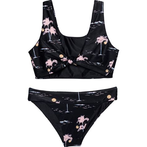 Feather Arrow Girls Island Hopper Reversible Bikini Set Upf Save