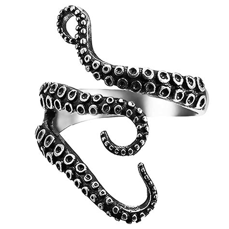 Octopus Ring For Men Women Adjustable Ring New Pirate