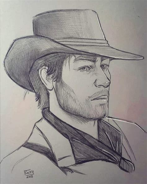 Рисунок карандашом артур морган - 92 фото