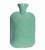 Hot Water Bottle Single Ribbed Aqua Fashy