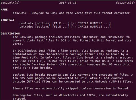 Convert định Dạng File Dos Tới Unix Trên Linux Vinasupport