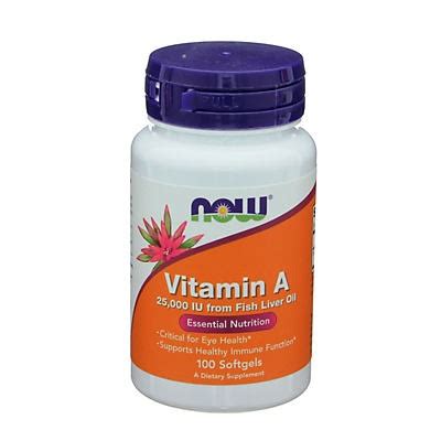 NOW Vitamin A 25,000 IU Softgels 100 ct | Shipt