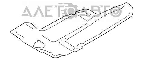Защита днища средняя BMW 5 F10 11-16 2.0T, 3.0T AWD 51757186714 артикул ...