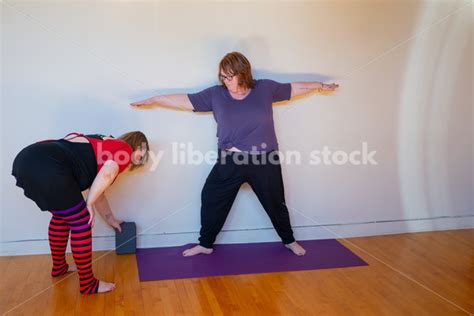 Inclusive Yoga Stock Photo Yoga Instructor Interacting With Class