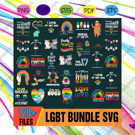 Lgbt Bundle Svg Gay Rainbow Gay Flag Svg Proud Ally Svg Proud Dad Svg Artofit