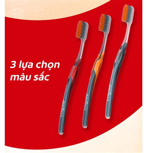 Bộ 3 bàn chải Colgate SlimSoft Advanced khoáng núi lửa siêu mềm mảnh ...