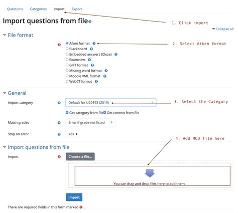 Import Quiz Questions To Moodle Using The Aiken Format BaL Digital