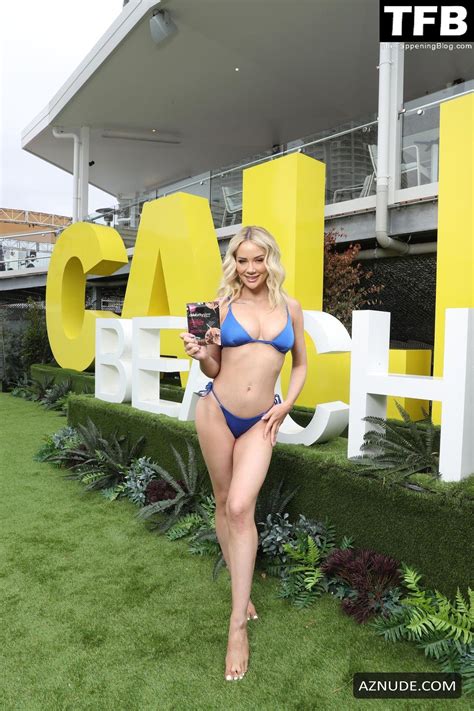 Jessika Power Sexy Poses Showing Off Her Hot Bikini Body On The Gold Coast Aznude