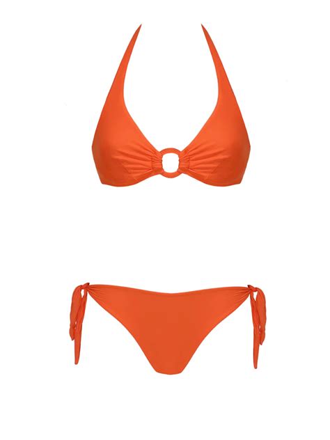 Underwired Bikini Top Side Tie Bikini Bottoms Olivia Beachwear