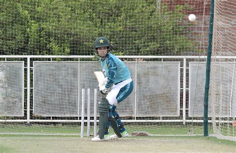 Players Of Pakistan Women Cricket Team Participating In A Net Practice