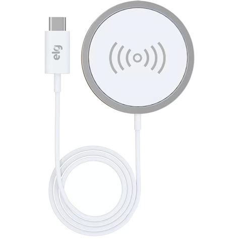 Carregador Wireless Safemag 15W, Magnético, Branco, WQ2WH, ELG