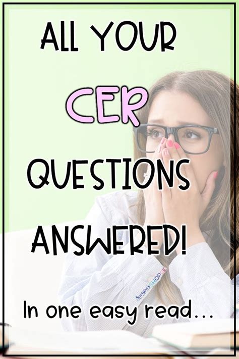 What Is Cer Everything I Want To Know About Cer And How To Implement It In My Classroom