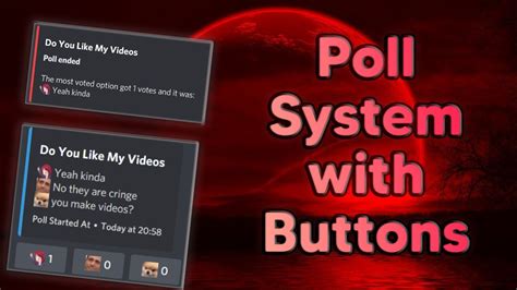 Poll Command With Custom Emoji Buttons Discord Js 13 Youtube