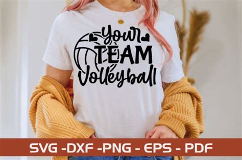 Your Team Volleyball Svg Design Graphic By Monidesignhat · Creative Fabrica