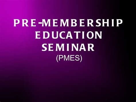 Pmes Ppt