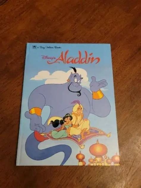 Golden Sound Story Book Vintage Disney Aladdin Talks Music Sounds