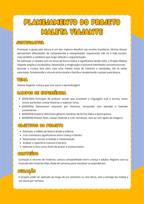Projeto Maleta Viajante Para Imprimir - Projeto maleta viajante para imprimir gratuitamente - Educador