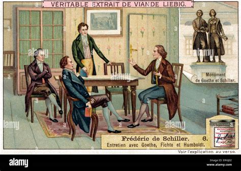 Friedrich Schiller Im Gespräch Mit Goethe Fichte Humboldt Mit Dem