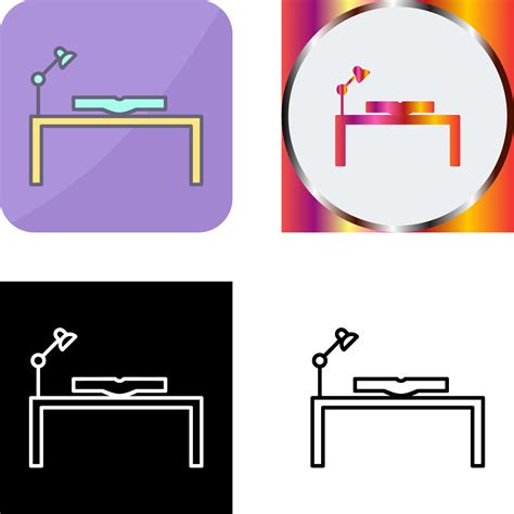 Unique Study Desk Icon Design 45391685 Vector Art at Vecteezy