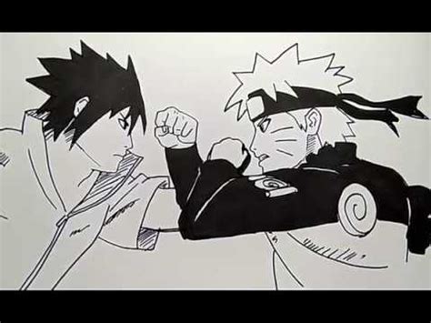 Gambar Sketsa Naruto Dan Sasuke Keren Sasuke Vs Naruto Pertarungan Images