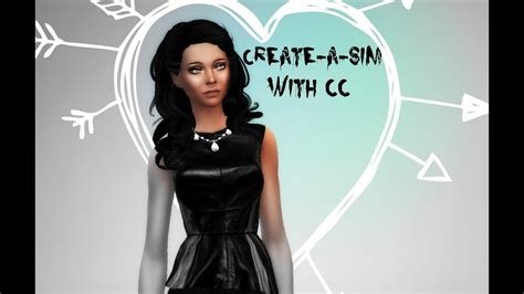 The Sims 4 CAS With CC Dark Beauty Anya Simm YouTube