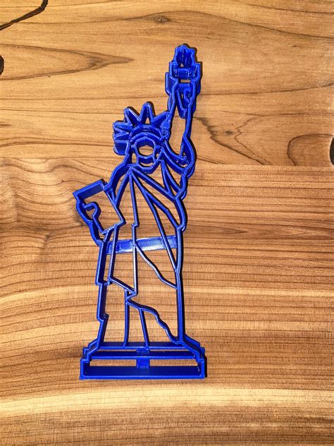 Statue Of Liberty Cookie Cutter With Detail Etsy