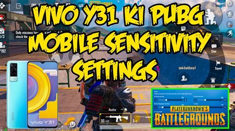 Vivo Y Ki Pubg Mobile Sensitivity Settings Zero Recoil Sensitivity