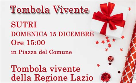 A Sutri Natale Per Tutti Con La Tombola Vivente TusciaUp